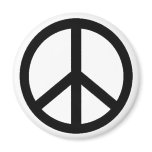 peace simbol magnets