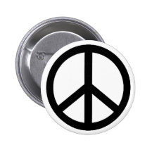 peace simbol pin