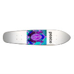 peace skater skate board