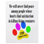 Peace STOP ANIMAL CRUELTY Flyers