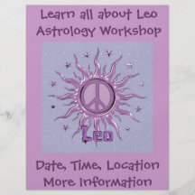 Peace Sun Leo Personalized Flyer