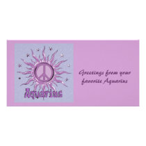 Peace Sun Photo Card Template