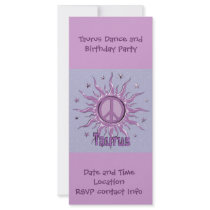 Peace Sun Custom Rack Card