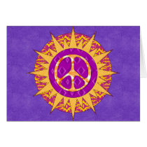 Peace Sun Spiral Cards