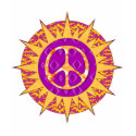 Peace Sun Spiral t-shirts