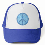 Peace Symbol (Blue) hats