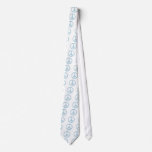 Peace Symbol Blue Patterned ties