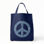 Peace Symbol -dist-blu bags