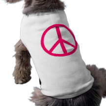 peace symbol dog t shirt