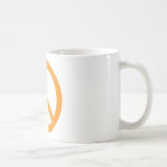 Peace Symbol - Orange Coffee Mugs