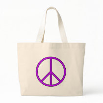 Peace Symbol Sign Love Hippie Anti War Protest Canvas Bags