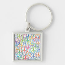 Peace Symbols Art Keychains