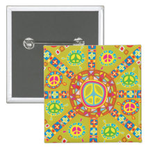 Peace Symbols Design Buttons