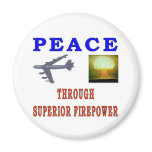 PEACE THROUGH REFRIGERATOR MAGNETS