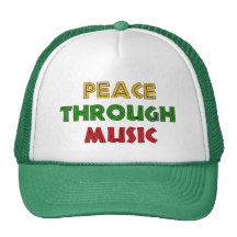 Peace Through Music Mesh Hats