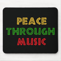 Peace Through Music Mouse Pads