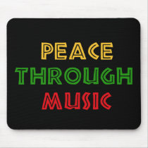 Peace Through Music Mouse Pads