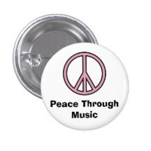 Peace Through Music Pins
