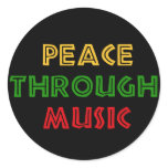Peace Through Music stickers