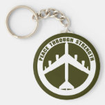 Peace Through Strength Key Chain