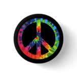 Peace Tie-dye buttons