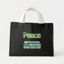 Peace tote bag