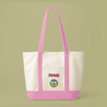 PEACE tote bags
