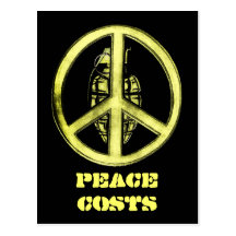 Peace & War (Yellow) Post Card