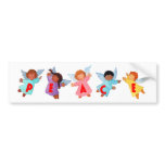 Peace  with Angels bumper stickers
