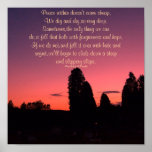 Peace within doesn't come cheap...Poster posters