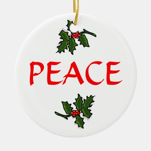 peace word holly berries red green white christmas zazzle peace word holly berries red green white christmas zazzle