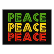 Peace Words Invitations