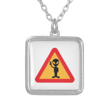 Peaceful Alien Sign Pendants