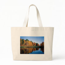 Peaceful Autumn In Vermont Canvas Bags