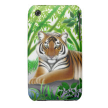 Peaceful Bengal Tiger iPhone 3 Case