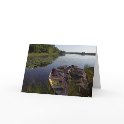 Peaceful Canoe Notecard