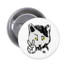 Peaceful Cat Pin