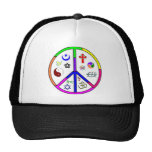 Peaceful Coexistence Mesh Hats