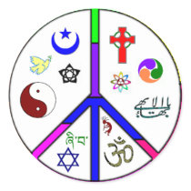 Peaceful Coexistence Round Stickers