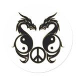 PEACEFUL DRAGONS - YIN & YANG stickers