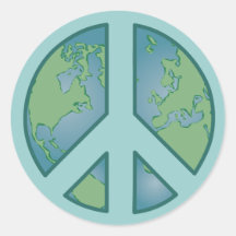 Peaceful Earth Sticker