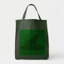 Peaceful Frog Canvas Bags