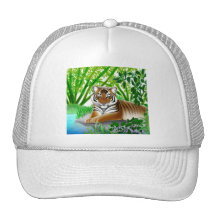 Peaceful Jungle Tiger Hat