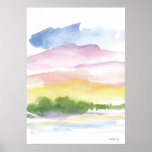 peaceful moments  Watercolor Poster