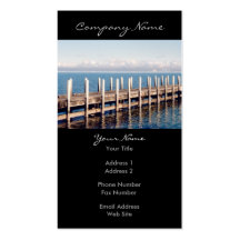 Peaceful Pier Photo Business Card Templates