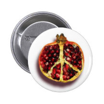 Peaceful Pomegranate Button