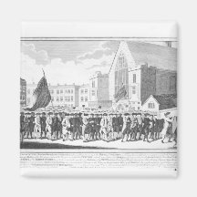Peaceful Procession of the Members of Protestant Refrigerator Magnet