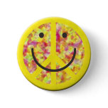 Peaceful Smiley Button