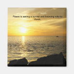 Peaceful Sunset Refrigerator Magnets