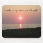 Peaceful Thoughts-Sunset over the Sea Mouse Mat